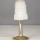 Art Deco Pattern Brass Plug In Cafe Table Lamp (x16 Also Available w/Matching Glass Shade) - Candelabra #1