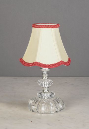 Plug In Crystal Cafe Table Lamp - Edison