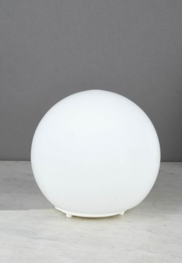 10" Glass Globe Plug In Cafe Table Lamp