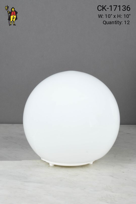10" Glass Globe Plug In Cafe Table Lamp - Edison