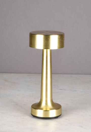 Modern Brass Rechargeable LED Cafe Table Lamp