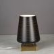 Modern Brass & Glass Plug In Cafe Table Lamp - Edison #0