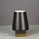 Modern Brass & Glass Plug In Cafe Table Lamp - Edison #0