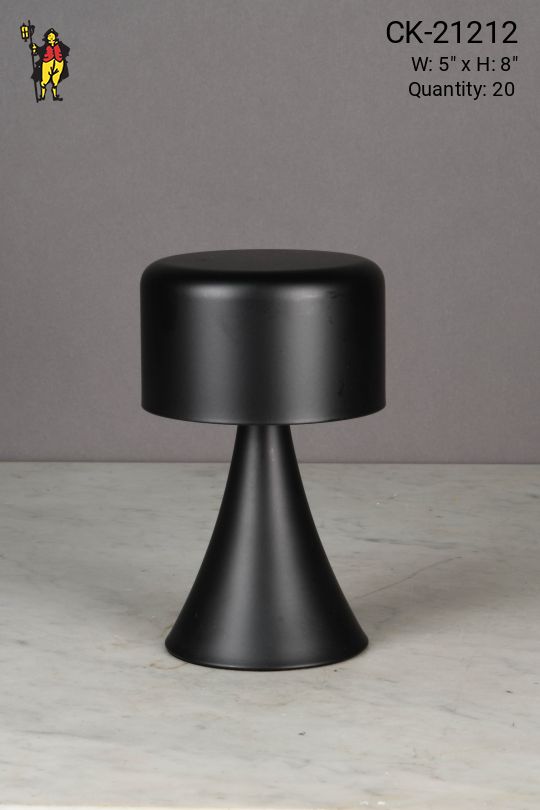 Black Battery Operated/LED Modern Cafe Table Lamp