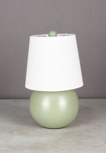 Green Plug In Cafe Table Lamp