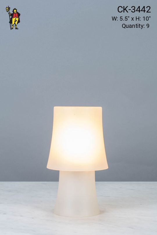 Small Plastic Plug In Cafe Table Lamp