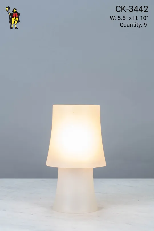 Small Plastic Plug In Cafe Table Lamp