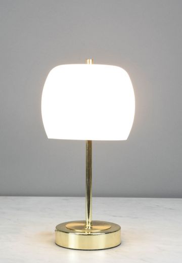 Dimmable Polished Brass LED Contemporary Cafe Table Lamp