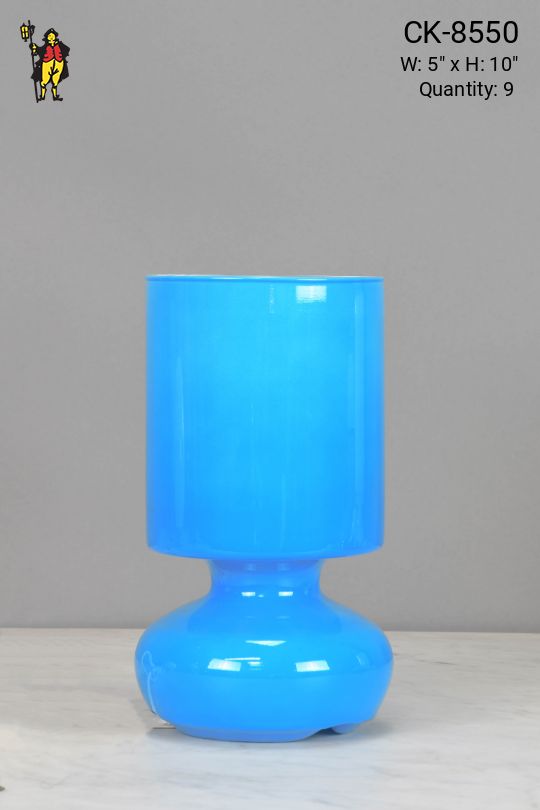 Blue Cafe Plug In Cafe Table Lamp