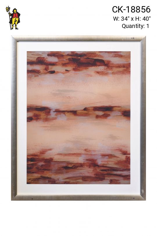 Framed Cleared Abstract Expressionist Print