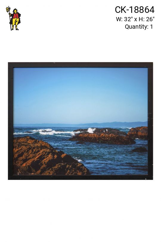 Framed Ocean Landscape Photograph