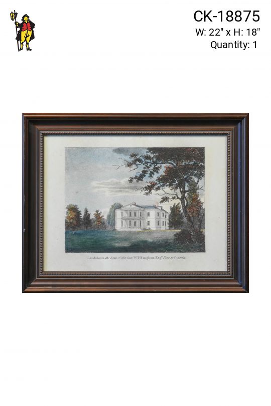 Framed Cleared Grand Estate Lithograph