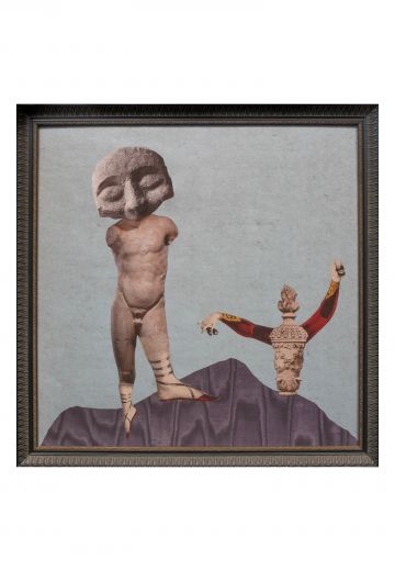 Framed Cleared Surrealist Sculpture Collage