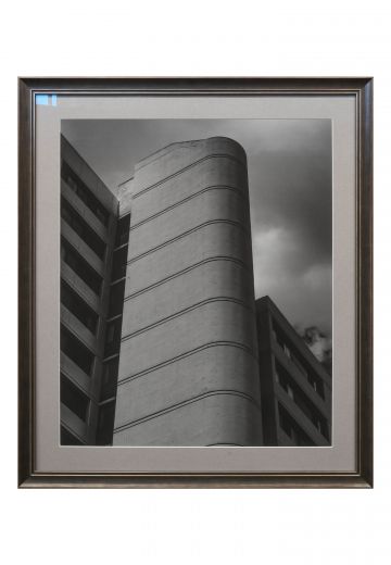 Framed Cleared Minimalist Black & White Unique Building Photograph