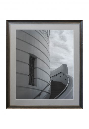 Framed Cleared Black & White Rounded Architecture Photograph