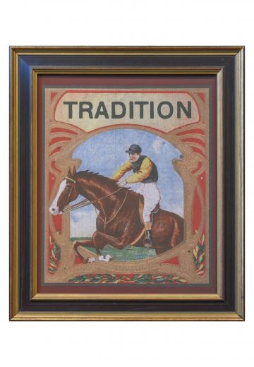 Framed Cleared Engraved Racehorse Illustration
