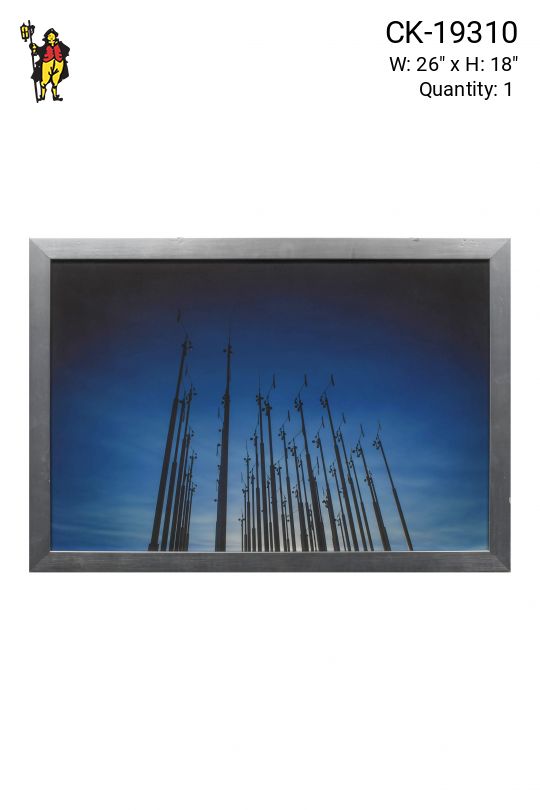 Framed Minimalist Weather Instruments Photograph