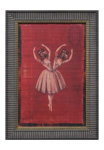 Framed Cleared Surrealist Ballerina Collage