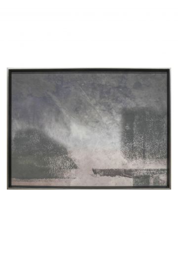 Framed Expressionist Monochrome Print