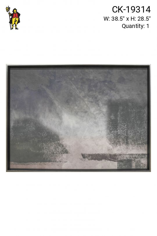 Framed Cleared Expressionist Monochrome Print