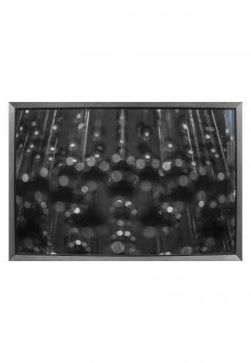Framed Cleared Abstract Black & White Spheres Photograph
