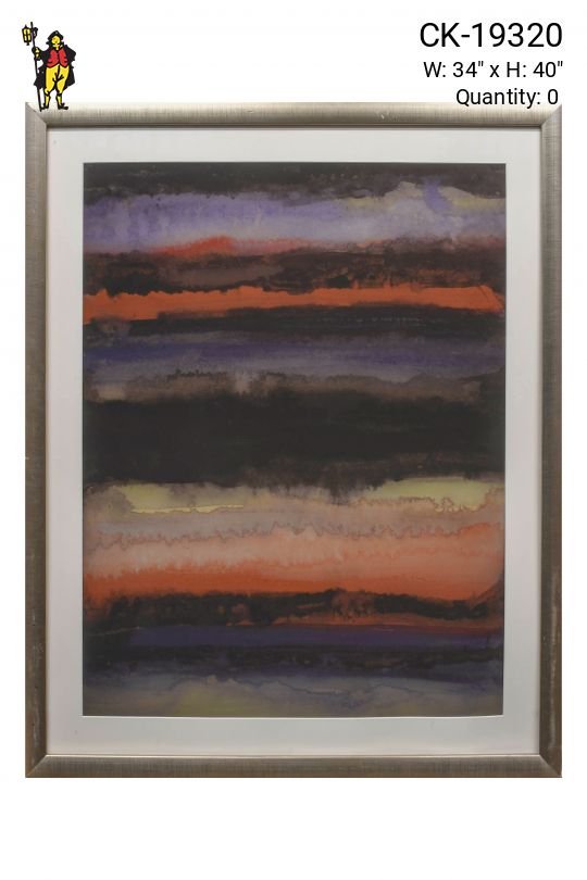 Framed Cleared Abstract Watercolor Print