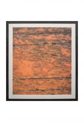 Framed Cleared Mid Century Modern Abstract Print - 2