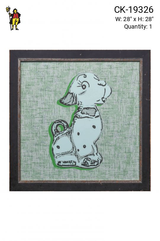 Framed Cleared Pop Art Dog Print