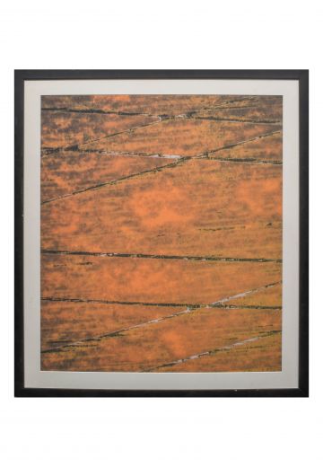 Framed Mid Century Modern Abstract Print - 3