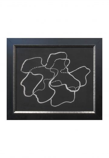 Framed Cleared Ink on Paper Abstract 2