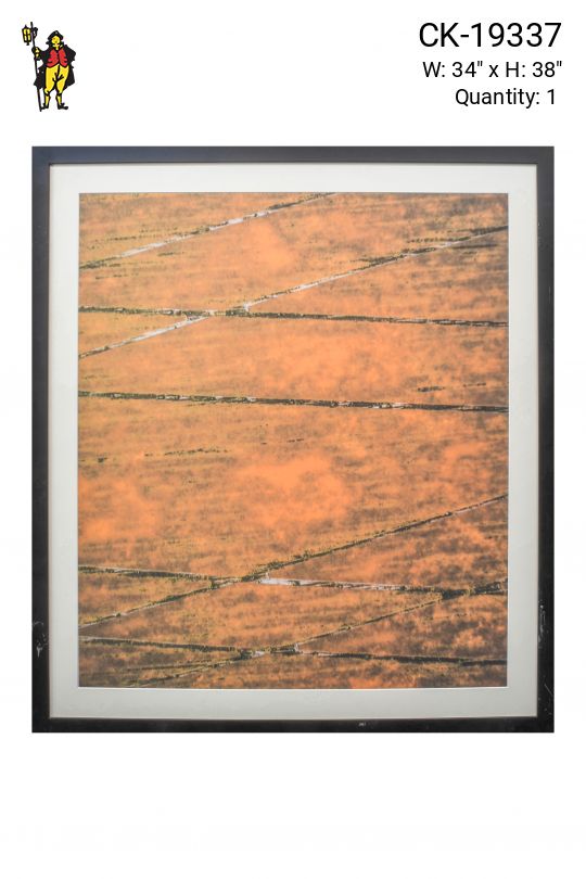 Framed Cleared Mid Century Modern Abstract Print - 4