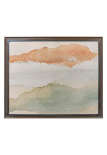 Cleared Modern Minimalist Abstract Watercolor - 2