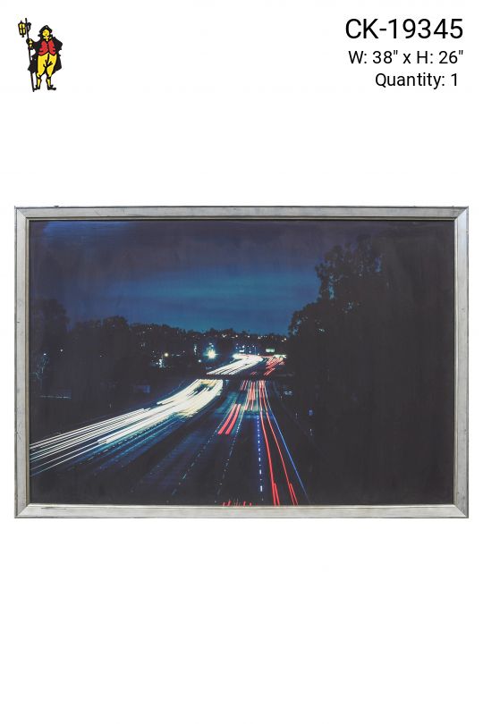 Framed Cleared Photograph of Highway