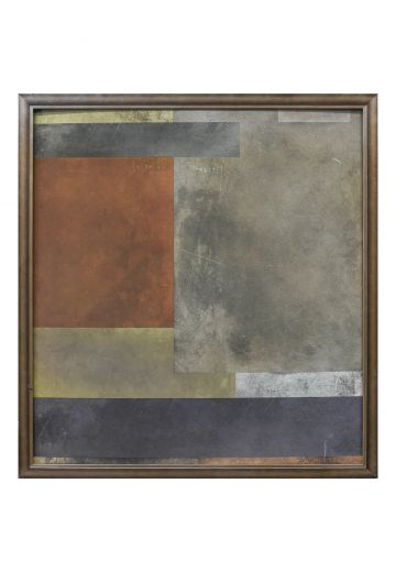 Framed Minimalist Geometric Painting