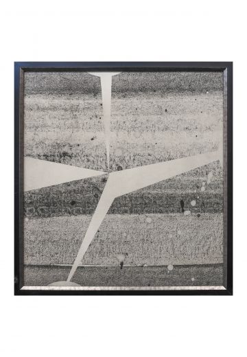 Framed Abstract Expressionistic Painting