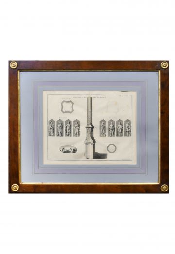 Framed Cleared Neoclassical Architectural Elements Print - 4
