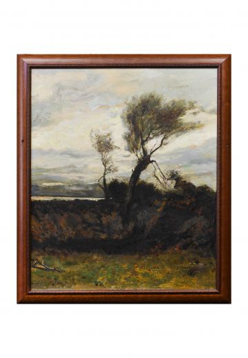 Wooden Framed Abstract Realism Painting - 2