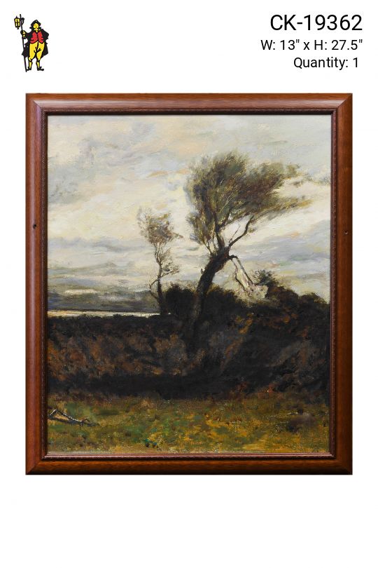 Wooden Framed Abstract Realism Painting - 2