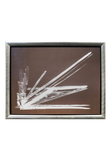 Framed Cleared Minimalist Abstract Brushstroke Painting - 1
