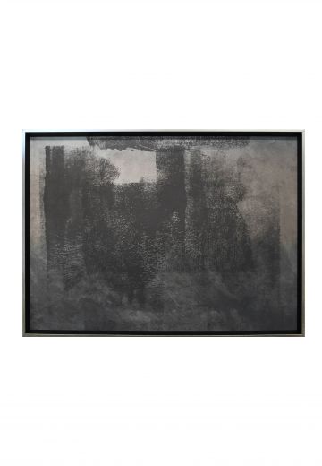Framed Abstract Expressionist Monochromatic Painting - 1