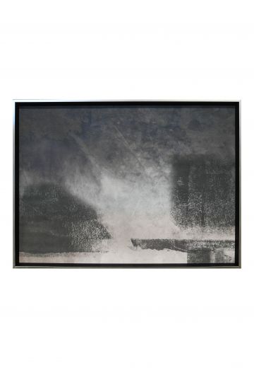 Framed Cleared Abstract Expressionist Monochromatic Painting - 2