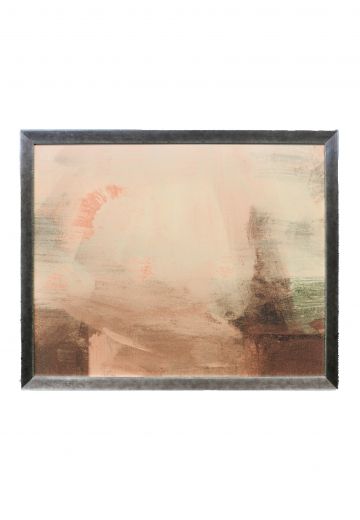 Framed Expressionist Muted Earth Tone Painting