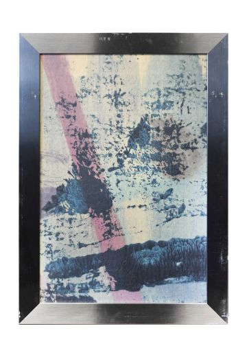 Framed Mixed Media Abstract Painting