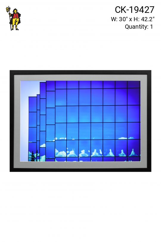 Framed Cleared Contemporary Minimalist Mirrored Architecture Photograph - 4