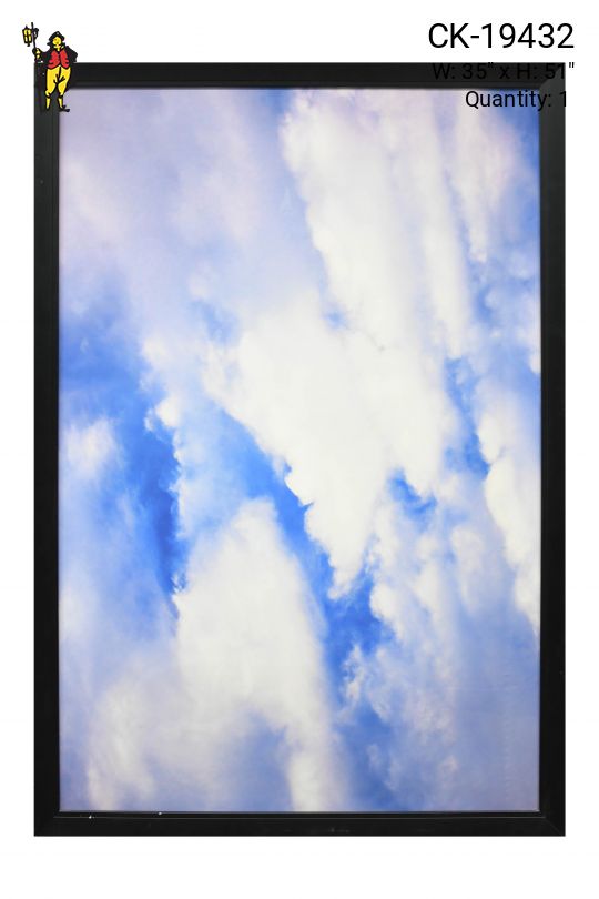 Framed Cleared Minimalist Cloud Photograph