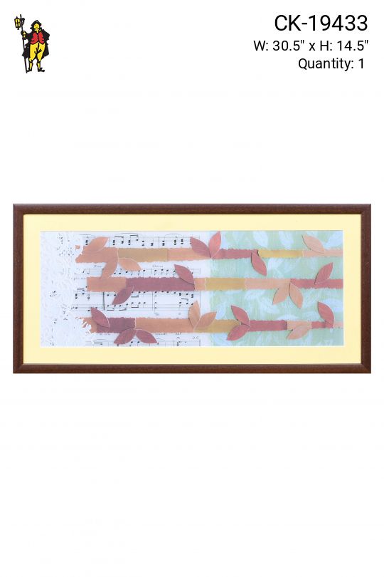 Framed Cleared Mixed Media Abstract Collage - 1