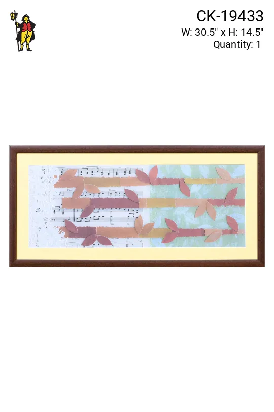 Framed Cleared Mixed Media Abstract Collage - 1