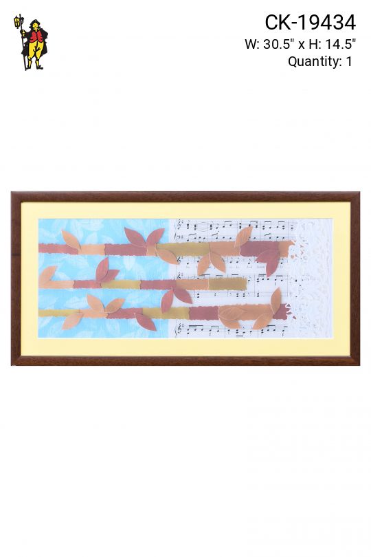 Framed Cleared Mixed Media Abstract Collage - 2