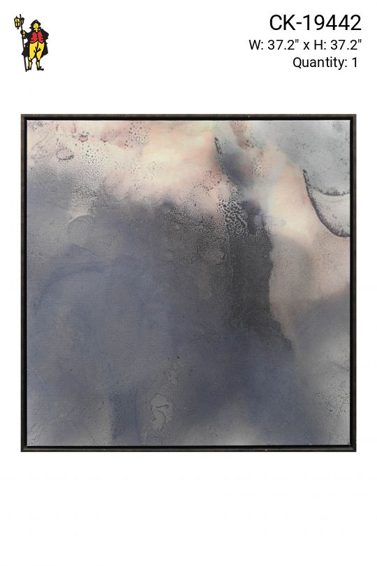 Framed Cleared Abstract Painting
