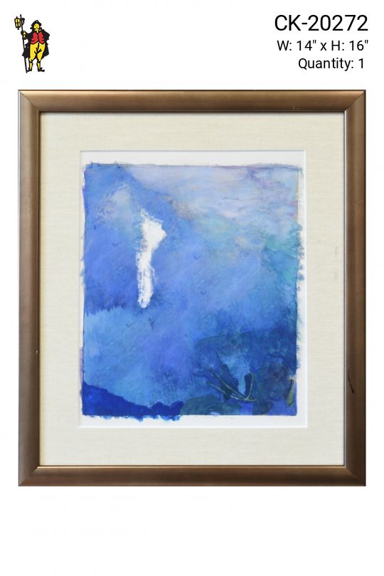 Framed Cleared Abstract Expressionist Painting - 1